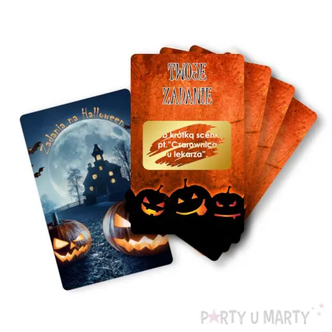 gra towarzyska zabawa na halloween zdrapki wyzwania 8 6 x 5 4 cm 21 szt