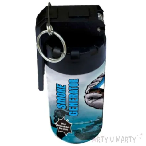 granat dymny metalowy z lyzka niebieski z zawleczka triplex 14 5 cm