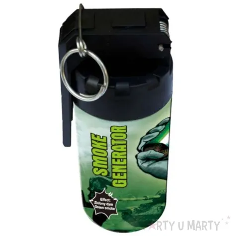 granat dymny metalowy z lyzka zielony z zawleczka triplex 14 5 cm