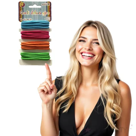 gumki dekoracyjne classic neon 4 kolory aliga