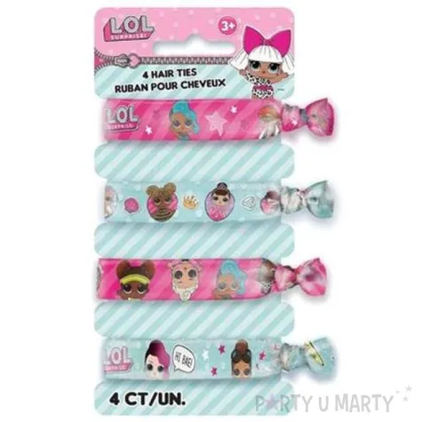 gumki do wlosow lol surprise unique 4 szt