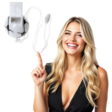 gwizdek pilka nozna bialy kemis