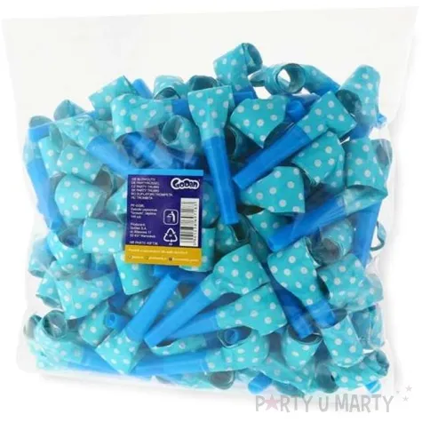 gwizdek zwijany groszki blekitne 144 szt