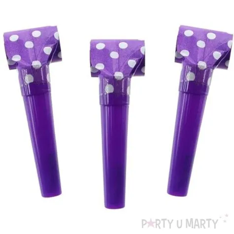 gwizdek zwijany groszki fioletowe 144 szt