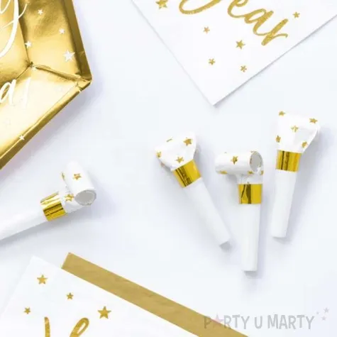 gwizdek zwijany gwiazdki partydeco 6 szt