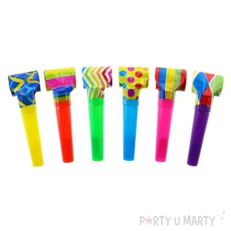 gwizdek zwijany kolorowe mix 144 szt