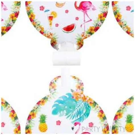 gwizdki papierowe flamingi hawajskie partypal 6 szt