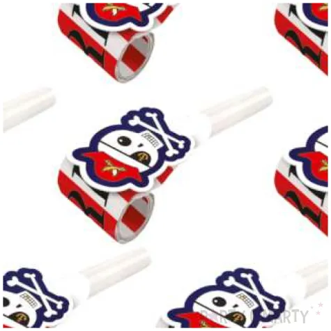 gwizdki pirackie amscan 8 szt