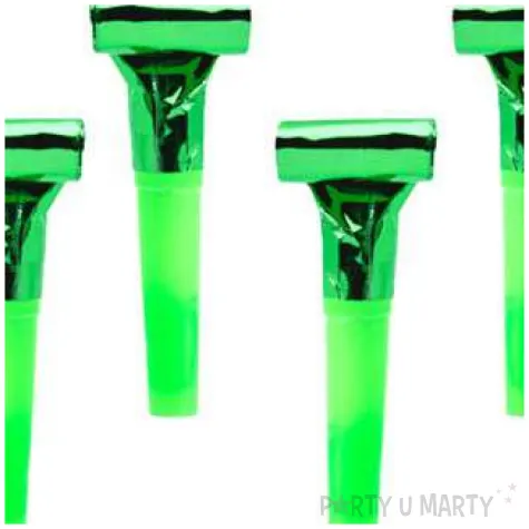 gwizdki zielony 6 szt partydeco