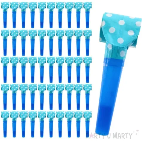 gwizdki zwijane groszki blekitny godan 100 szt