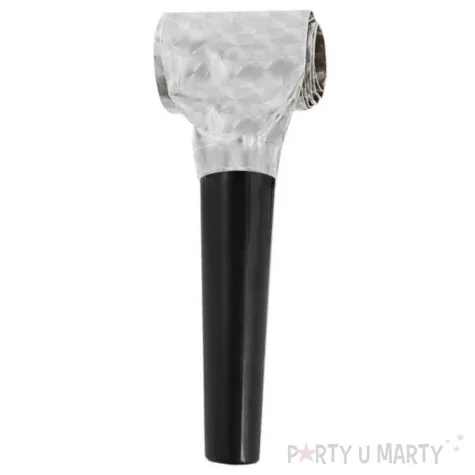 gwizdki zwijane holograficzne czarny ustnik srebrny godan 100 szt