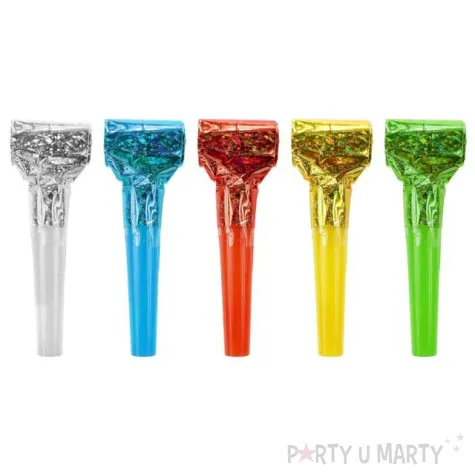 gwizdki zwijane holograficzne mix godan 100 szt