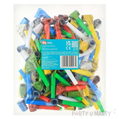 gwizdki zwijane holograficzne mix godan 100 szt