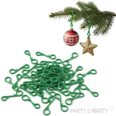 haczyki do ozdob classic zielone arpex 30 szt