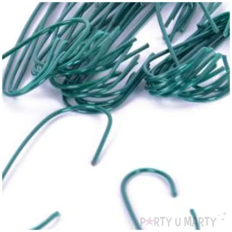 haczyki do ozdob metalik zielone arpex 150 szt