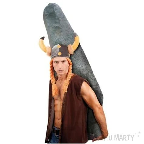 helm wiking z rogami i wlosami boland