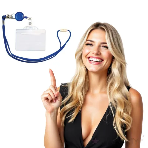 holder smycz z eurozawieszka niebieska titanum 93 x 60 mm