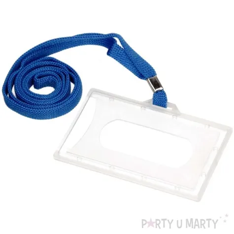 holder smycz z klipsem niebieska titanum 93 x 60 mm