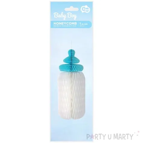 honeycomb butelka niebiesko biala godan