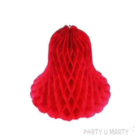 honeycomb swiateczny dzwonek bordo godan