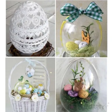 jajka akrylowe do dekoracji stojace brewis 7 cm 5 szt