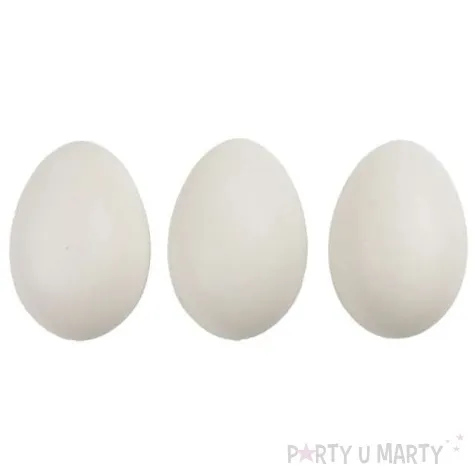jajka plastikowe naturalne titanum 6 cm 10 szt