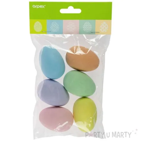 jajka plastikowe pastelowe mix arpex 6 cm 6 szt