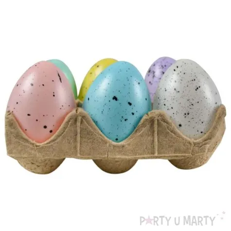 jajka plastikowe pastelowe nakrapiane mix arpex 5 cm 6 szt