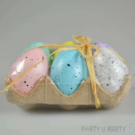 jajka plastikowe pastelowe nakrapiane mix arpex 5 cm 6 szt