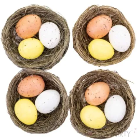 jajka plastikowe w gniazdku mix aliga 5cm 4 szt
