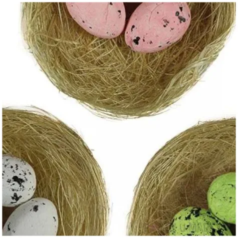 jajka plastikowe w gniazdku mix titanum 7 5 cm 3 szt