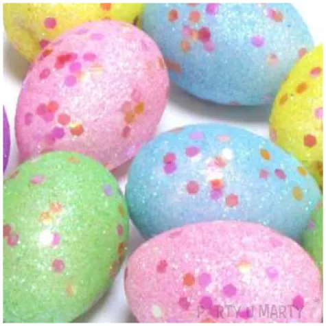 jajka styropianowe brokatowe pisanki w kropki mix arpex 4 cm 9 szt