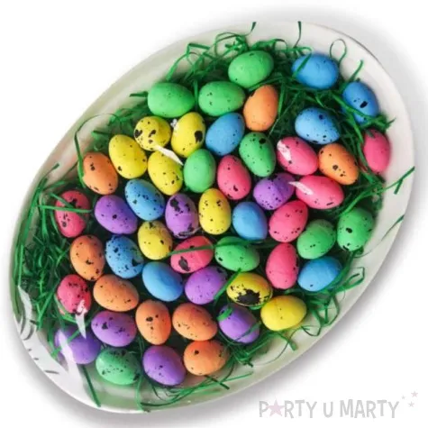 jajka styropianowe kolorowe nakrapiane mix aliga 2 5x3 cm 36 szt