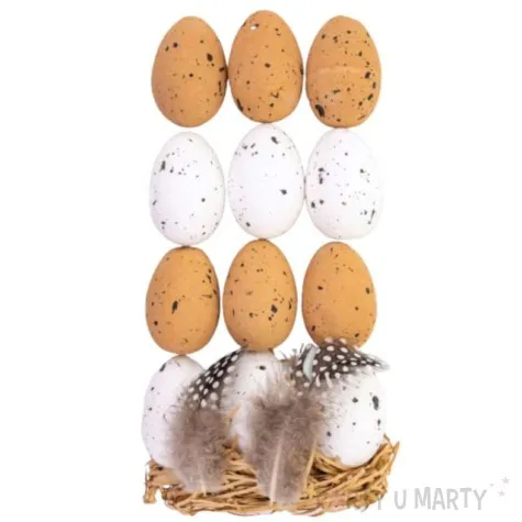 jajka styropianowe nakrapiane aliga 5 5 cm 12 szt
