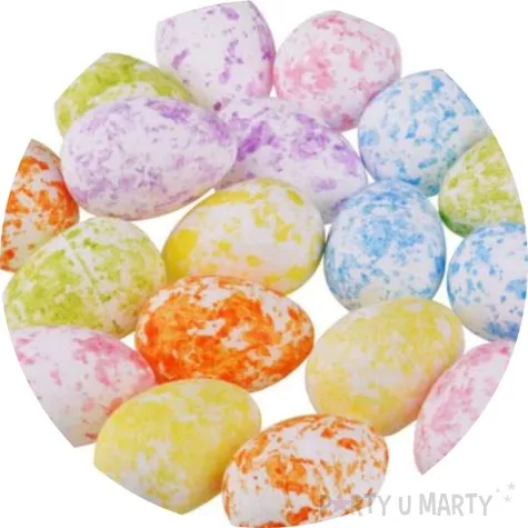 jajka styropianowe nakrapiane mix arpex 2 5 3 5 cm 18 szt