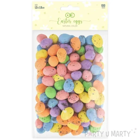 jajka styropianowe nakrapiane mix partypal 1 8 cm 100 szt
