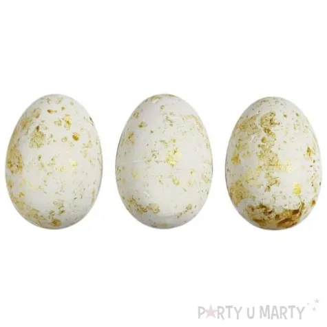 jajka styropianowe nakrapiane zlotem mix titanum 50 szt