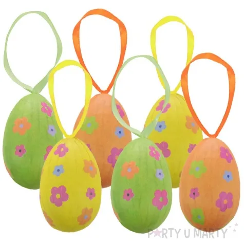 jajka zawieszki pisanki kwiatki mix arpex 6 cm 6 szt