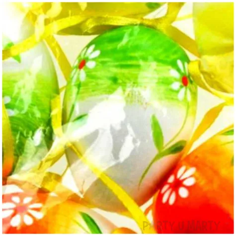 jajka zawieszki recznie malowane w kwiatki mix aliga 6 cm 6 szt