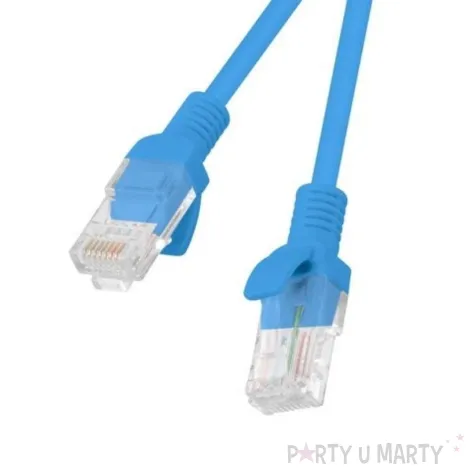 kabel krosowy patchcord u utp kat 5e 0 25m niebieski