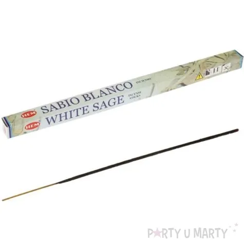 kadzidelka indyjskie zapach biala szalwia dlugie ravi 8szt