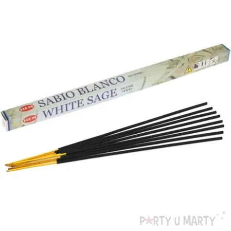 kadzidelka indyjskie zapach biala szalwia dlugie ravi 8szt