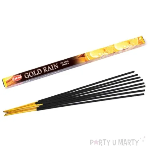 kadzidelka indyjskie zapach gold rain dlugie ravi 8szt
