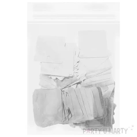 kafelki do paneli dekoracyjnych cekinowe kwadraty srebrny godan 100 szt