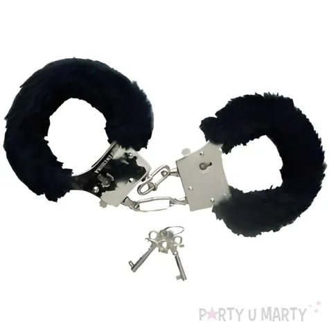 kajdanki party sexy futerko czarne topgift