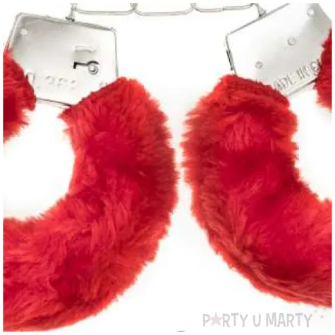 kajdanki party sexy futerko czerwony partypal