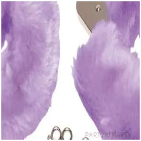 kajdanki party sexy futerko fioletowe topgift