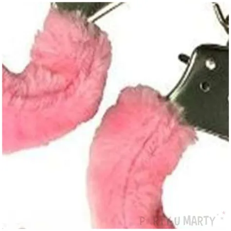 kajdanki party sexy futerko rozowe jasne topgift