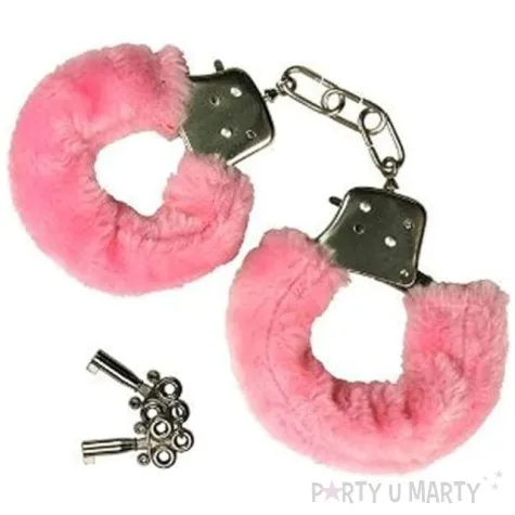 kajdanki party sexy futerko rozowe jasne topgift