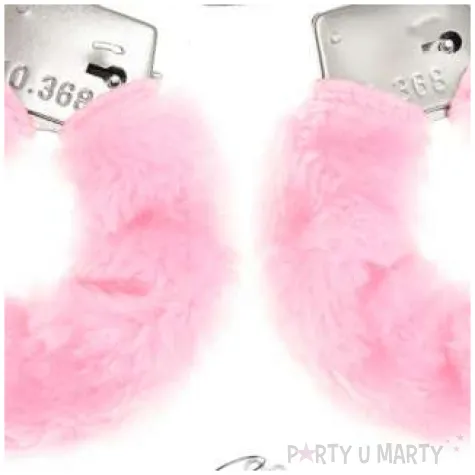 kajdanki party sexy futerko rozowy jasny partypal